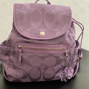 Coach Kyra Purse Lilac Backpack